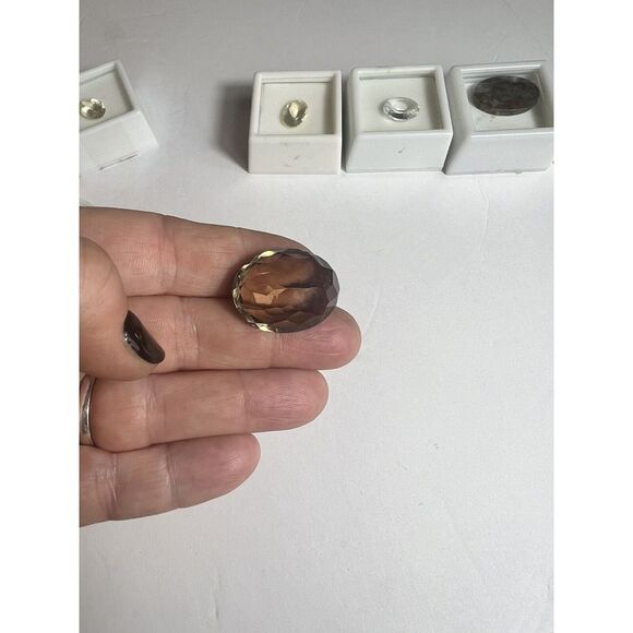 Lot of Assorted Gems 7 Quartz Ylw Labarodite Lemon Quartz Fluorite - Picture 15 of 16